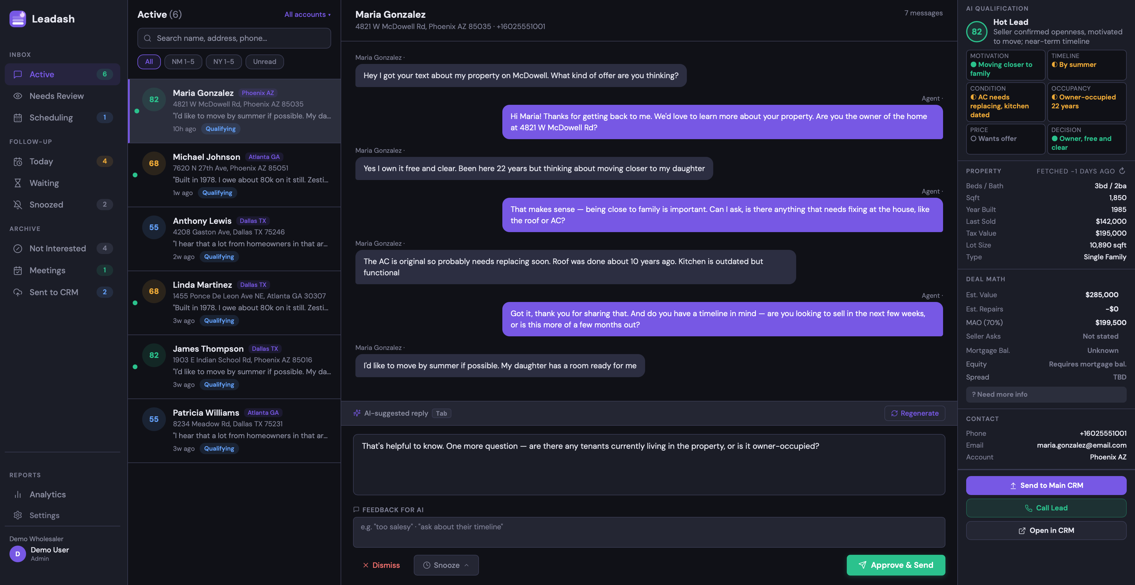 Leadash Dashboard